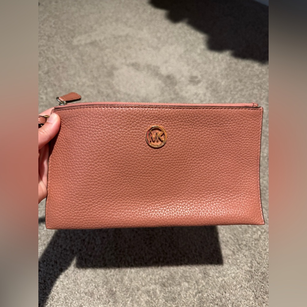 Michael Kors Pink Leather Wristlet